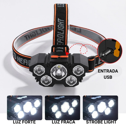 Plutus-Quinn Flashlight Helmet